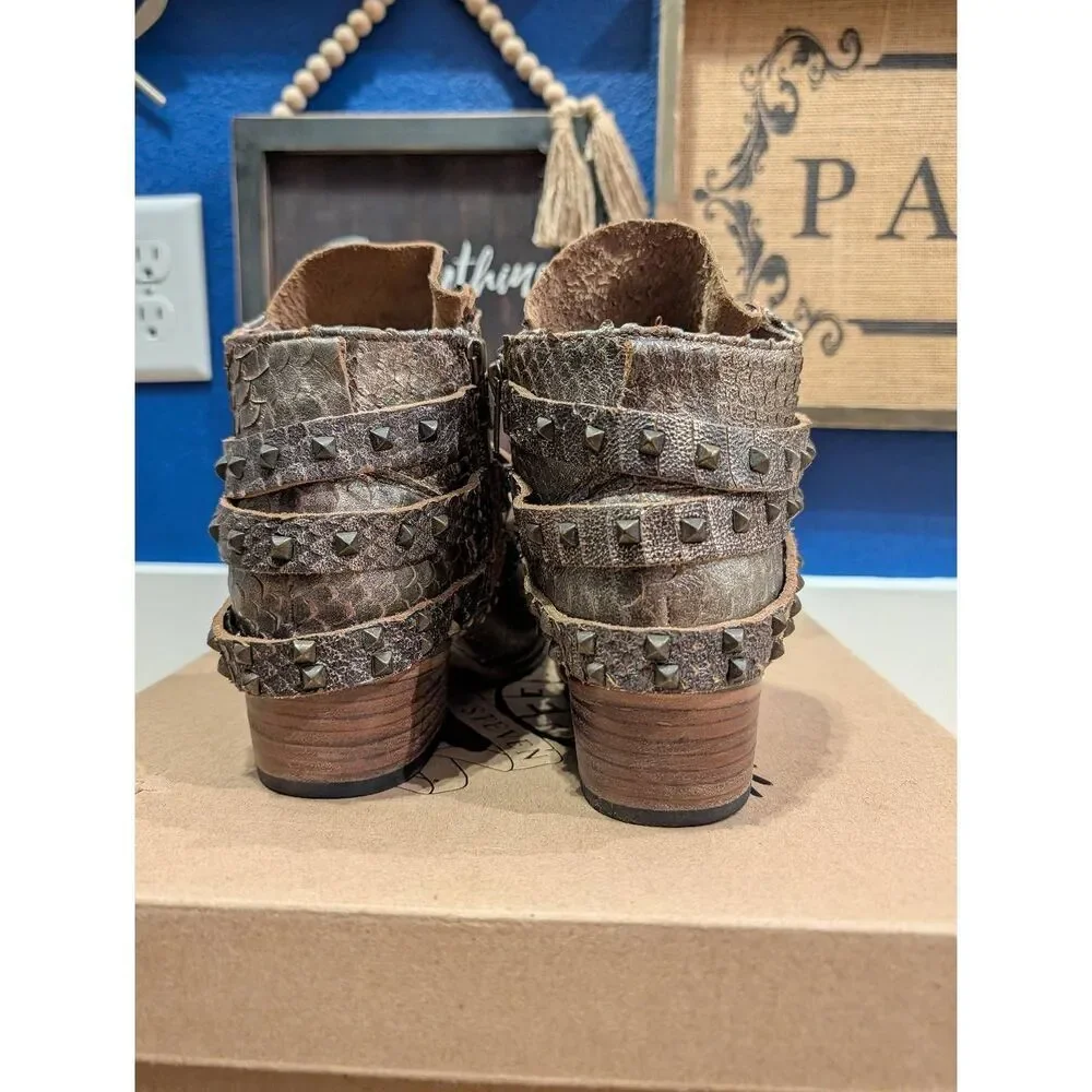 RARE Freebird by Steven Truth Brown Multi Women's 8 w/ Original Box EUC